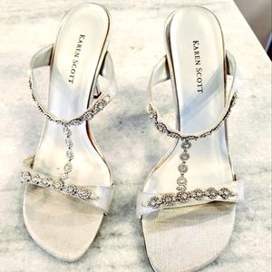 Karen Scott Silver Dress Slides